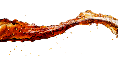 Cola splash isolated 
