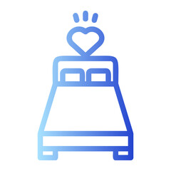 honeymoon icon outline gradient