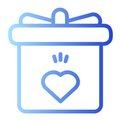 wedding gift icon outline gradient