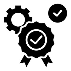 Quality Management System  Icon Element For Design