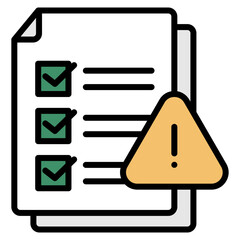 Risk Assessment  Icon Element For Design