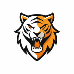 Fototapeta premium tiger head vector Logo icon