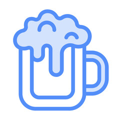 Beer Icon With Linear Color Style 
