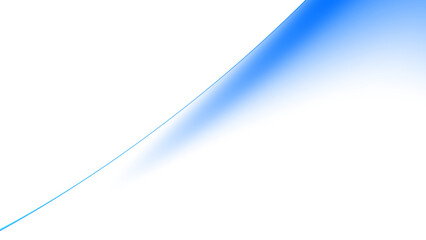 Blurred transparent gradient background. Elegant blue wavy line on Transparent png overlay background