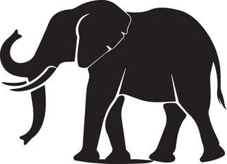 elephant silhouette vector