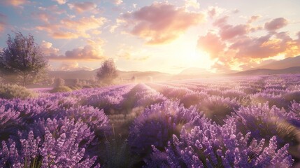 Blissful Lavender Serenity:  a blissful portrait-oriented backdrop in lavender, offering viewers a...