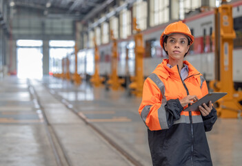 Engineer reviews data, updates train maintenance, and ensures safety for quality rail service.