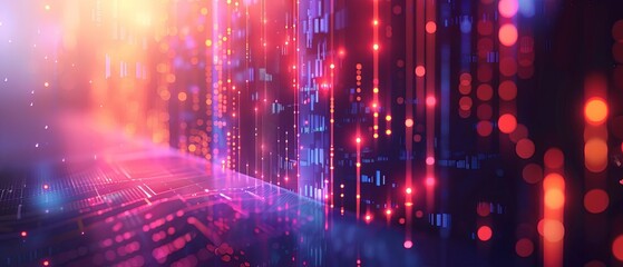 abstract background, financial services, fintech innovations, side view, modern banking, digital tone, Tetradic color scheme