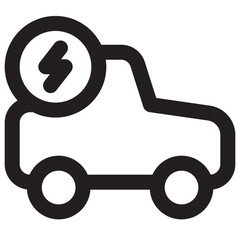 Electric Car Icon