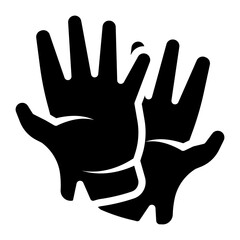 hand gloves icon