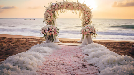 Wedding arch on the beach