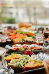 catering buffet table
