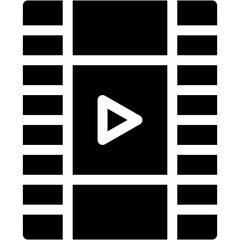 Vector Icon Film, movie, video, play, movies