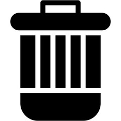 Vector Icon Delete, remove, trashcan, basket, empty