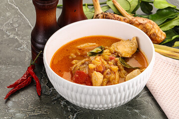 Thai traditional Tom Yum with chicken