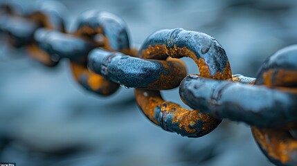 Chains Linked Together, Symbolizing The Strength And Resilience