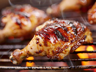 Barbecue chicken, food photography, 