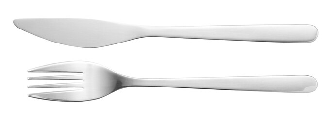 Knife and fork, cut out