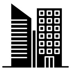 Vector Icon Building, business, city, commercial, apartments
