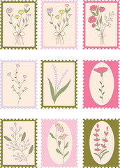 flower postage stamp