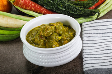 Indian cuisine - Chicken saagwala palak