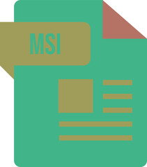 MSI ip Icon black and grey with symbol