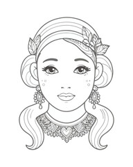 Animal Coloring  Book Page For Kids