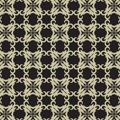 Golden Intricacy, An Elegant Black and Gold Damask Pattern