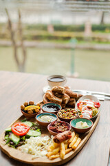 table with food