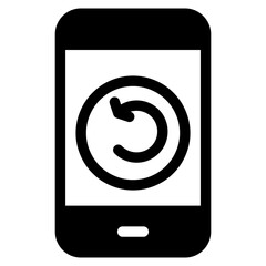 restart, app, android, digital, interaction Icon