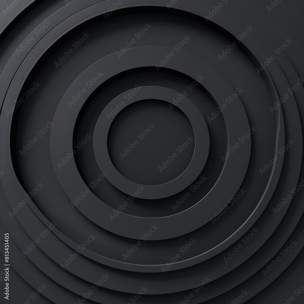 Poster background of elegant circle shape design featuring black circle rings merges simplicity with sophis