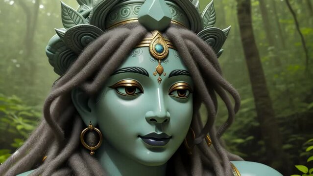 Lord Shiva Illustration. AI Generated