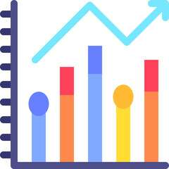 graph, bar chart, analytics, business graph, increase Icon