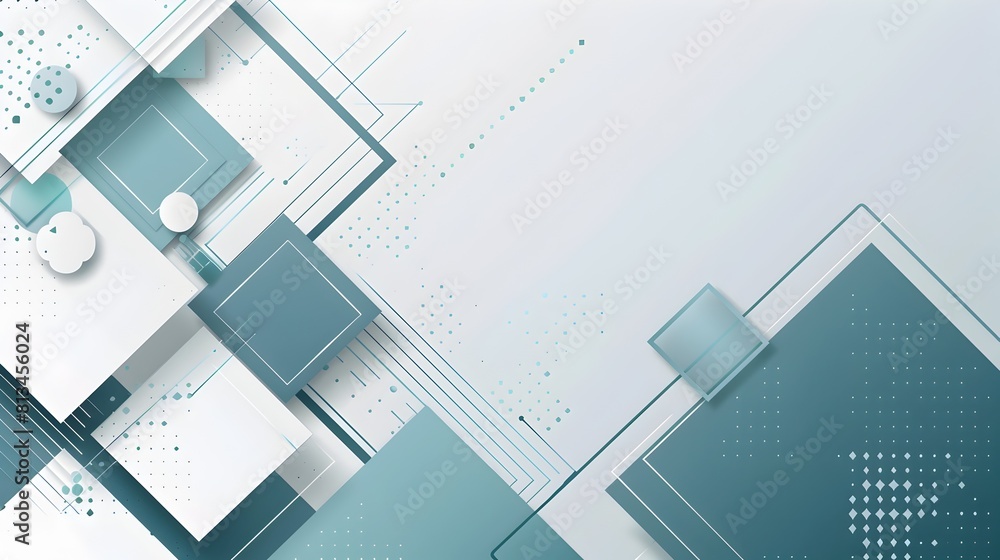 Poster minimalist geometric abstract background with overlapping angular shapes and copyspace