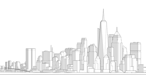 modern architecture city 3d illustration © Svjatoslav