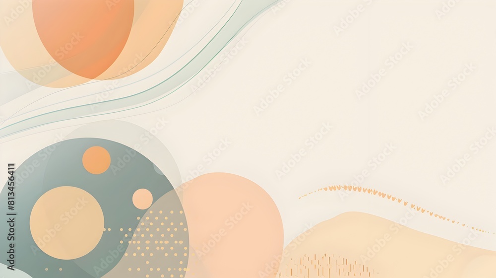 Fototapete Refined Geometric Abstract Background with Clean Angular Shapes and Subtle Textures in Neutral Color Tones