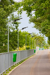 image of a bicycle path under construction