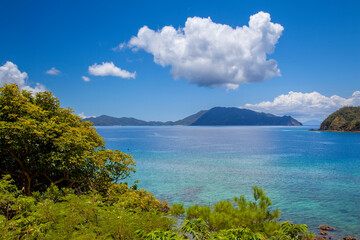 亜熱帯、入道雲、入江、