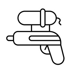 Water Gun Icon With Thin Line Style