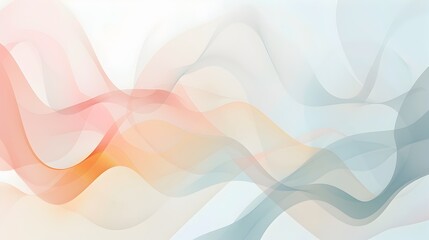 Fluid Abstract Background with Geometric Shapes and Centered Composition in Pastel Color Scheme