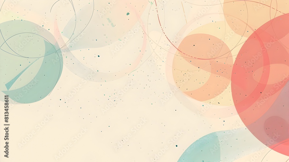 Poster minimalist geometric abstract background with copyspace