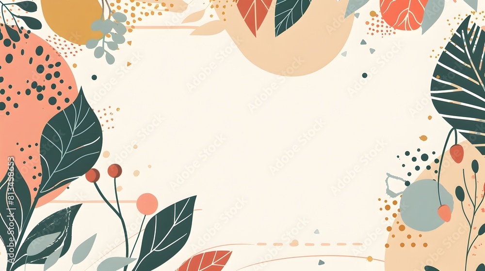 Poster vibrant abstract geometric backdrop with organic shapes and playful patterns for digital or print us