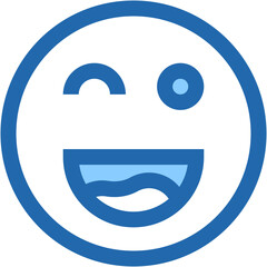 Vector Icon wink, emoji, emotion, smiley, feelings