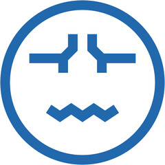 Vector Icon Confused, emoji, emotion, smiley, feelings