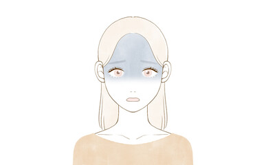 具合が悪い女性