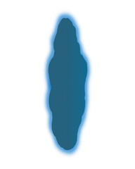 Blue and black wormhole effect illustration
