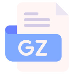 Vector Icon gz, file type, file format, file extension, document