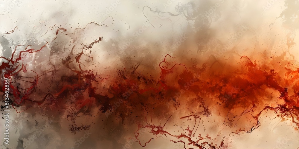 Poster wide angle view of abstract grunge background in gray and red. concept abstract background, grunge t