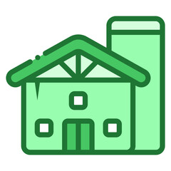 barn and silo icon