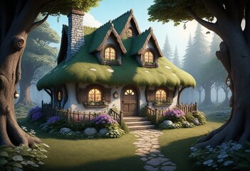 Fantasy Whimsical Fairytaleinspired Cottage Nestle (8)
